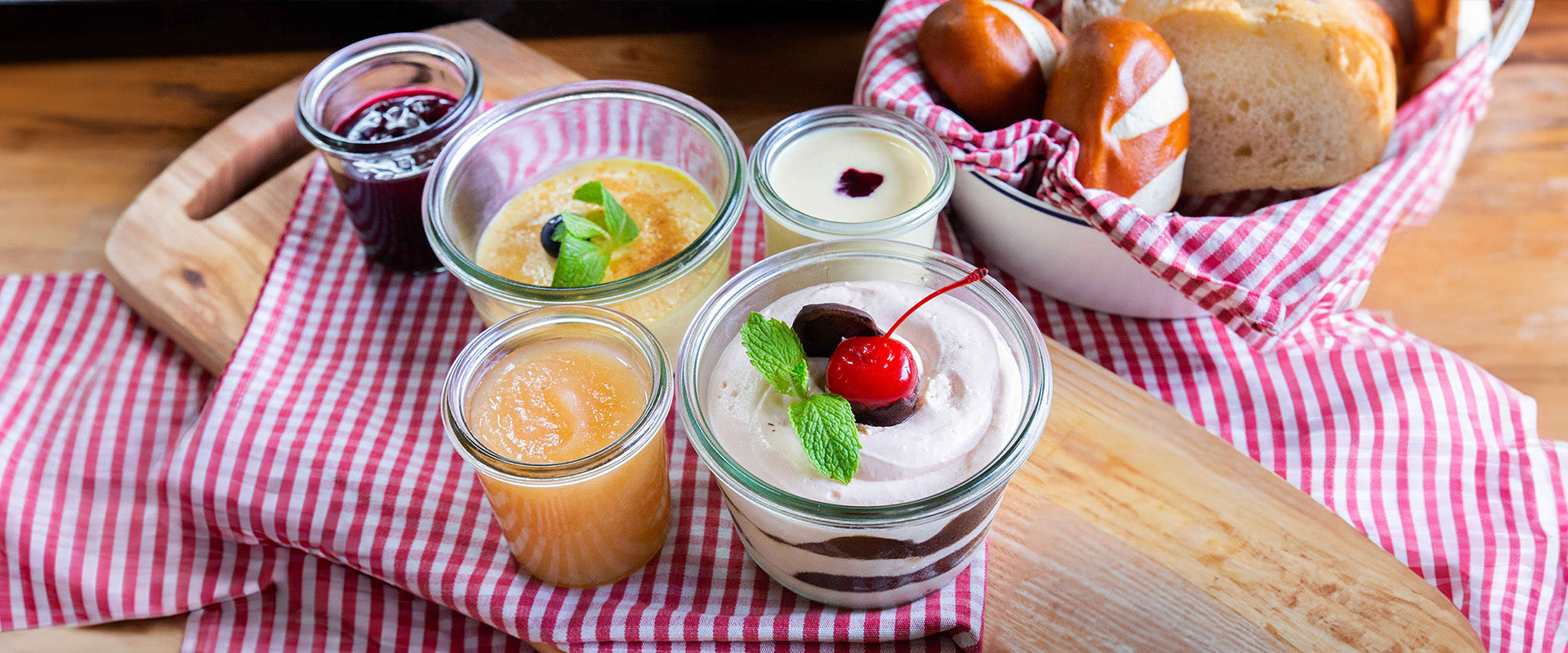 Desserts served at Paulaner Brauhaus Singapore